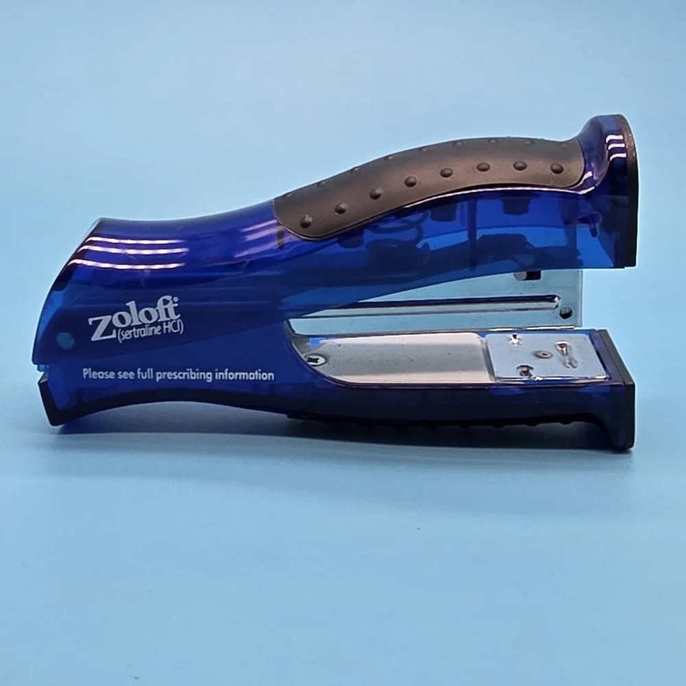 Pharmaceutical Promotional Stapler Blue 